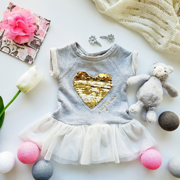 Juicy Couture Other - Juicy Couture Girl's Sequin Heart Tutu Dress